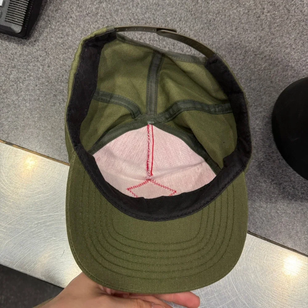 Boy Scouts of America Hat Boys OSFM Green Red Good Fleur-de-lis Snapback Cap